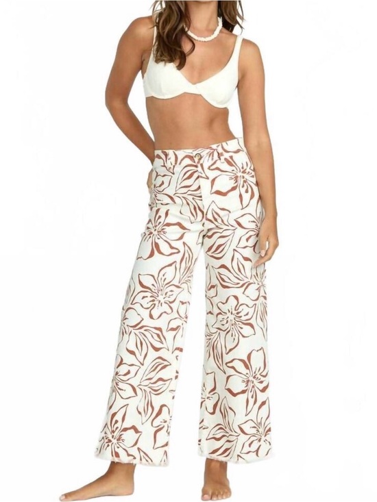 Billabong Pants - NWT Billabong Free Fall High-Rise Twill Wide Leg Pant - Sea salt crystal